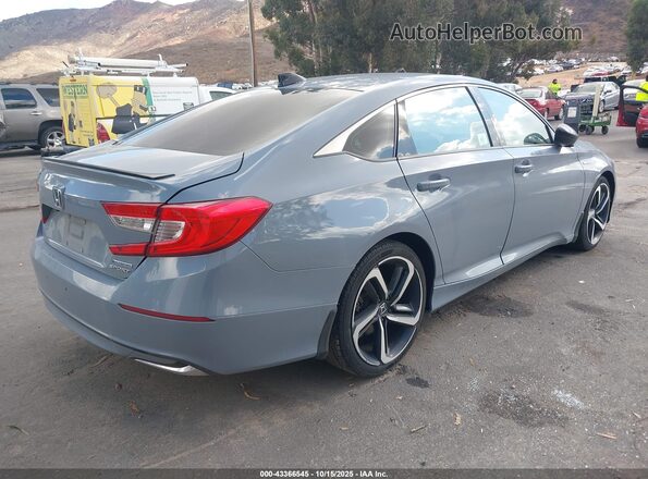 1HGCV3F22NA004854 2022 HONDA ACCORD Gray Trasero derecho