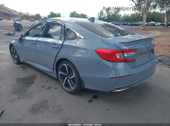 1HGCV3F22NA004854 2022 HONDA ACCORD Gray Trasero izquierdo