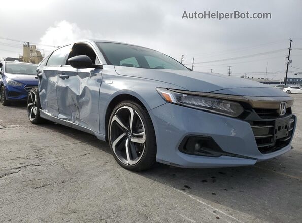 1HGCV3F23NA033165 2022 HONDA ACCORD Gray Передня права чверть
