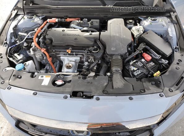 1HGCV3F23NA033165 2022 HONDA ACCORD Gray Вид задньої частини салону