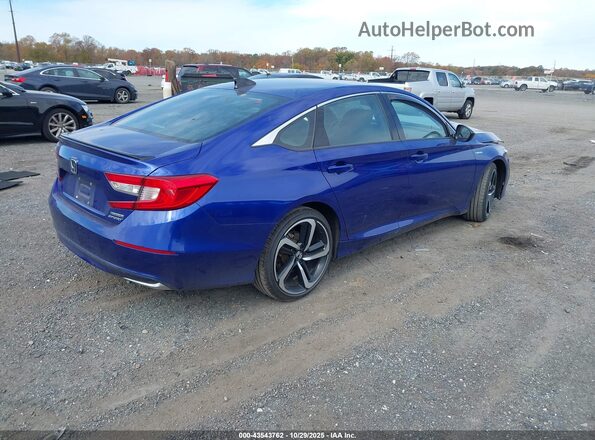 1HGCV3F24NA019873 2022 HONDA ACCORD Blue Trasero derecho