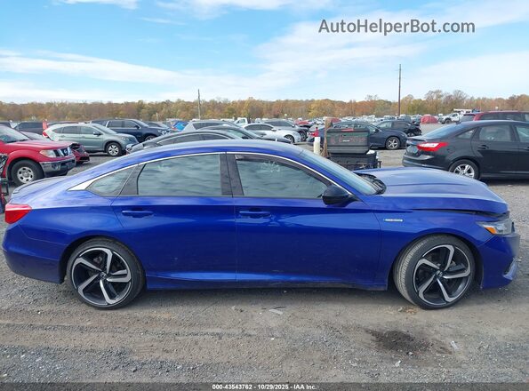 1HGCV3F24NA019873 2022 HONDA ACCORD Blue Vista interior trasera