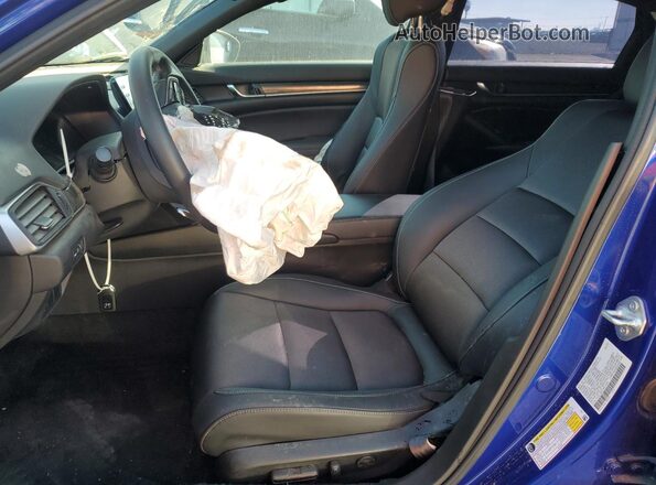 1HGCV3F27NA012481 2022 HONDA ACCORD Синий Вид салона спереди