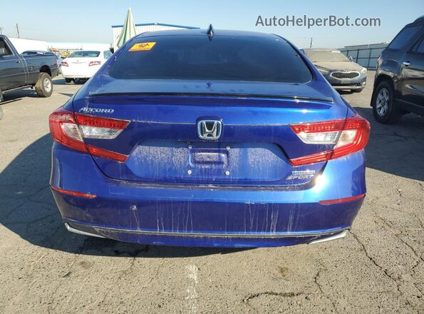 1HGCV3F27NA012481 2022 HONDA ACCORD Синий Вид сзади