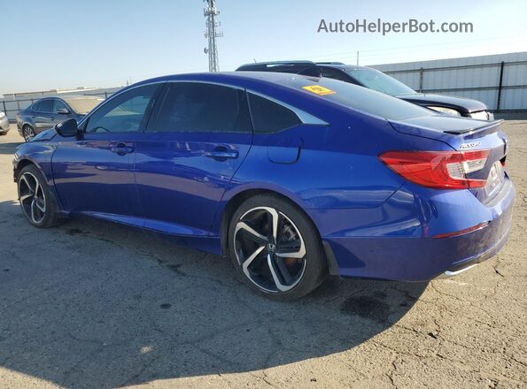 1HGCV3F27NA012481 2022 HONDA ACCORD Синий Задняя левая четверть