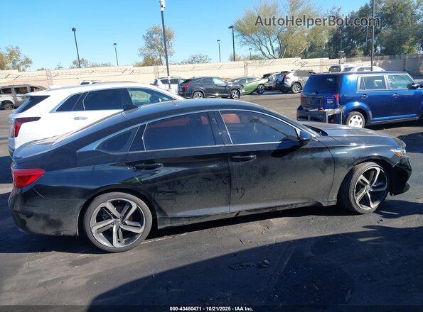 1HGCV3F29NA000039 2022 HONDA ACCORD HYBRID Black Widok wnętrza 360 stopni