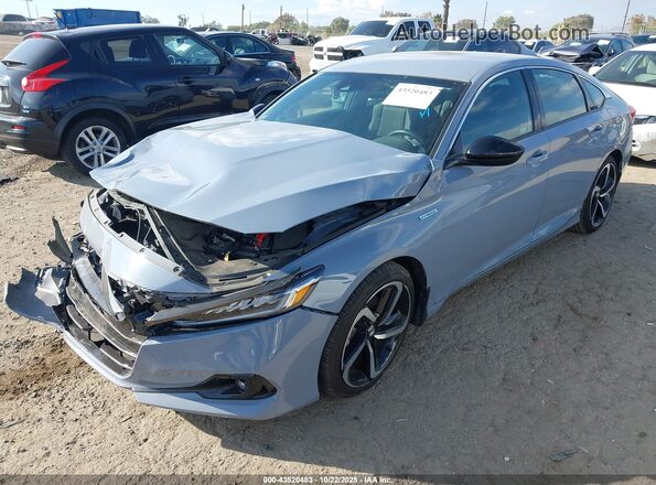 1HGCV3F2XNA032949 2022 HONDA ACCORD Gray Передня ліва чверть