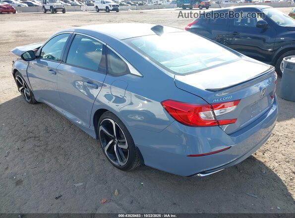 1HGCV3F2XNA032949 2022 HONDA ACCORD Gray Задня ліва чверть