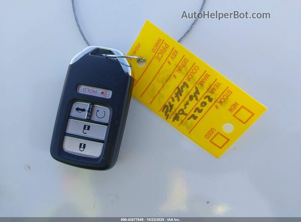 1HGCV3F2XNA035950 2022 HONDA ACCORD White Widok deski rozdzielczej
