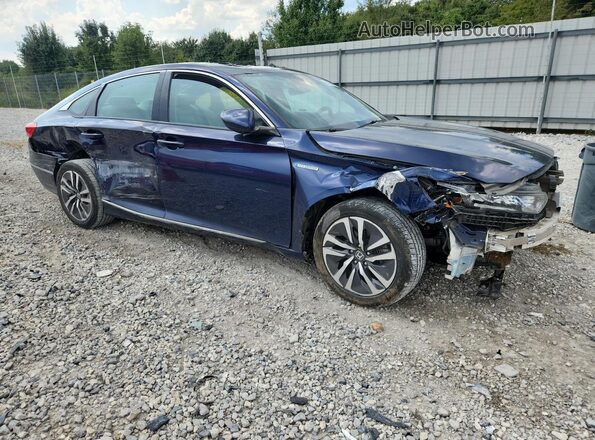 1HGCV3F41LA016668 2020 HONDA ACCORD Синий Передняя правая четверть