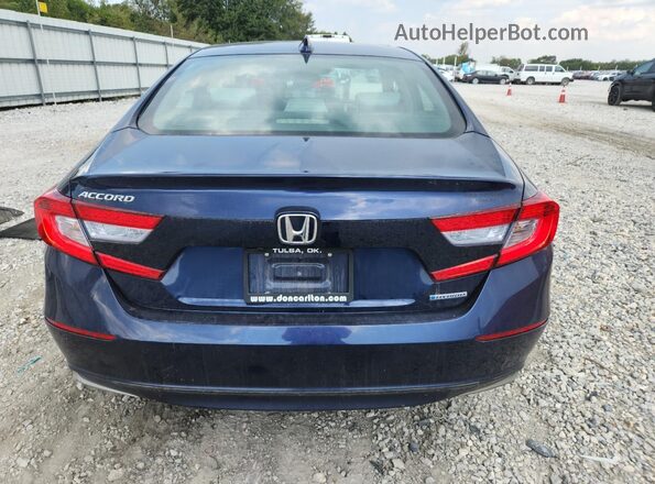 1HGCV3F41LA016668 2020 HONDA ACCORD Синий Вид сзади
