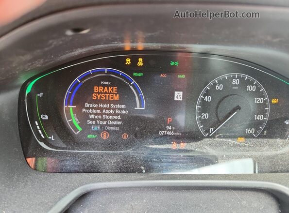 1HGCV3F41LA016668 2020 HONDA ACCORD Синий Вид щитка приборов
