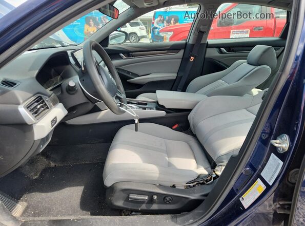 1HGCV3F41LA016668 2020 HONDA ACCORD Синий Вид салона спереди