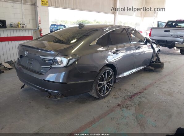 1HGCV3F4XLA008911 2020 HONDA ACCORD Gray Trasero derecho