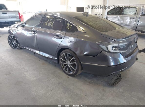 1HGCV3F4XLA008911 2020 HONDA ACCORD Gray Trasero izquierdo