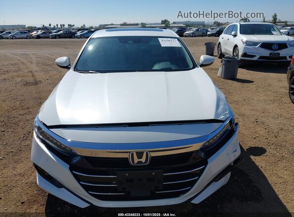 1HGCV3F91NA022520 2022 HONDA ACCORD White Vista del cuadro de instrumentos
