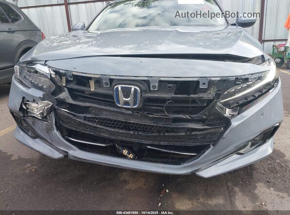 1HGCV3F93NA024463 2022 HONDA ACCORD Gray Вид спереду
