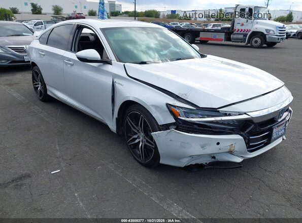 1HGCV3F96NA003770 2022 HONDA ACCORD HYBRID White 