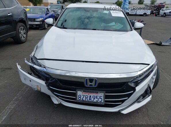 1HGCV3F96NA003770 2022 HONDA ACCORD HYBRID White 