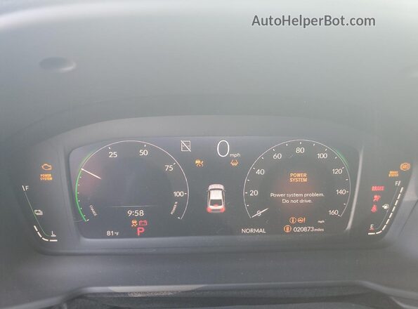 1HGCY2F50PA036152 2023 HONDA ACCORD Белый Вид щитка приборов