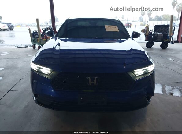 1HGCY2F7XPA058161 2023 HONDA ACCORD Blue Instrument cluster view