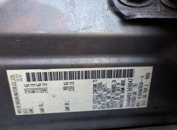 1N4AA6AP8JC369047 2018 NISSAN MAXIMA Gray 