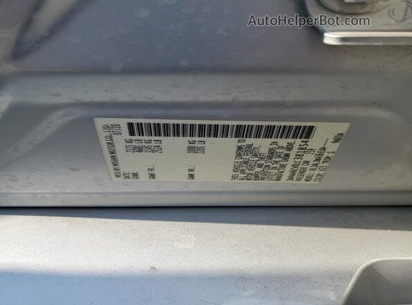 1N4AA6CV0LC381854 2020 NISSAN MAXIMA Silver Շարժիչի բաժամունքի տեսք