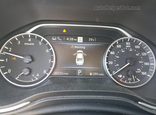 1N4AA6CV0MC514792 2021 NISSAN MAXIMA Black Instrument cluster view