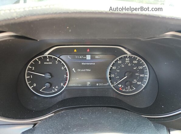 1N4AA6CV1LC381040 2020 NISSAN MAXIMA Silver Instrument cluster view