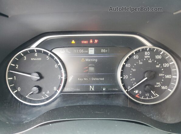 1N4AA6CV2LC360763 2020 NISSAN MAXIMA Gray Вид щитка приладів