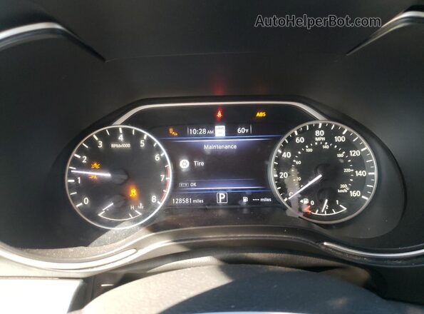 1N4AA6CV3LC360142 2020 NISSAN MAXIMA Black ხელსაწყოთა პანელის ხედი