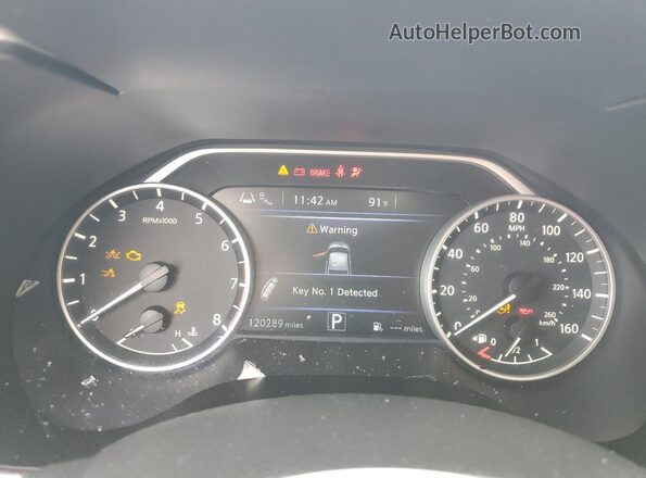1N4AA6CV4LC370095 2020 NISSAN MAXIMA Gray Vista del cuadro de instrumentos