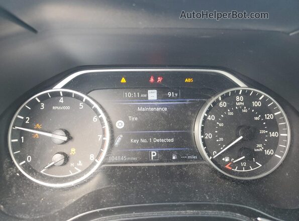 1N4AA6CV7LC362993 2020 NISSAN MAXIMA Silver ხელსაწყოთა პანელის ხედი