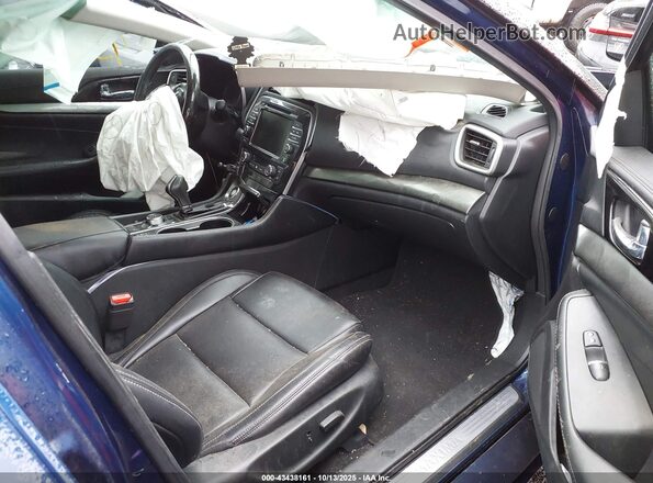 1N4AA6CV7MC505961 2021 NISSAN MAXIMA Синий Вид салона спереди