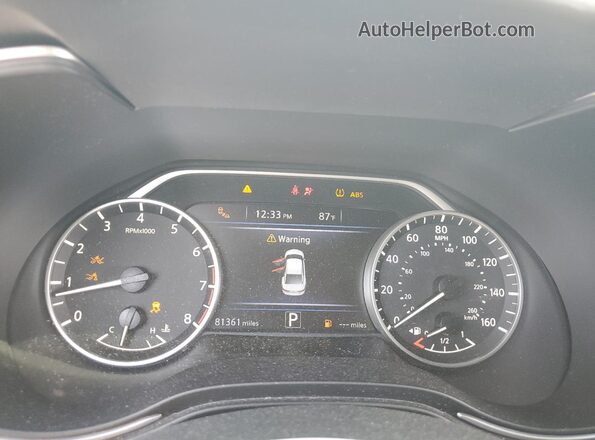 1N4AA6EV0MC504633 2021 NISSAN MAXIMA SR Белый Вид щитка приборов