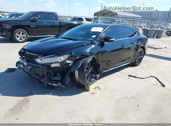 1N4AA6EV0MC512571 2021 NISSAN MAXIMA SR Черный Передняя левая четверть