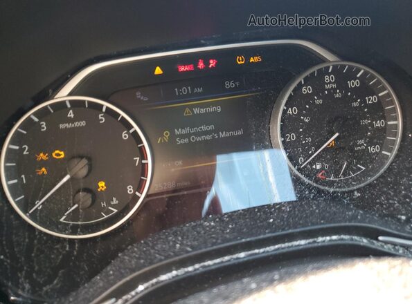 1N4AA6EV2PC503939 2023 NISSAN MAXIMA SR Gray Instrument cluster view