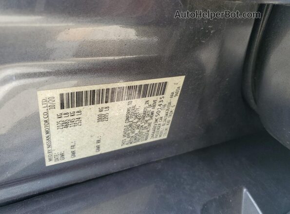 1N4AA6EV3MC501435 2021 NISSAN MAXIMA SR Gray Vista del compartimento del motor
