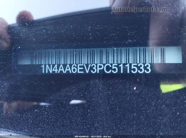 1N4AA6EV3PC511533 2023 NISSAN MAXIMA SR Черный 