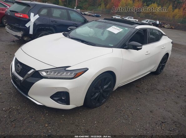 1N4AA6EV4LC378713 2020 NISSAN MAXIMA SR White Vista tres cuartos delantera izquierda
