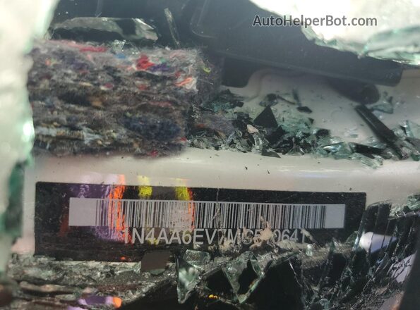 1N4AA6EV7MC510641 2021 NISSAN MAXIMA SR Белый Вид подкапотного пространства