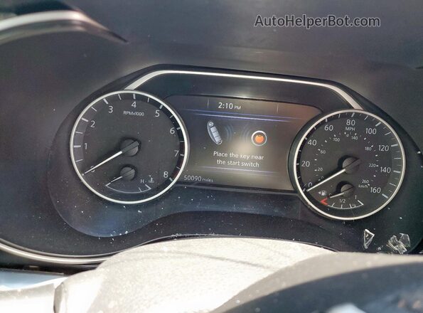 1N4AA6EV8LC378570 2020 NISSAN MAXIMA SR Белый Вид щитка приборов