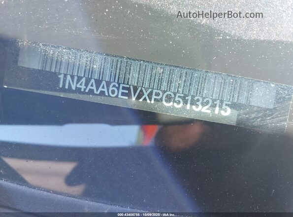 1N4AA6EVXPC513215 2023 NISSAN MAXIMA SR Белый 
