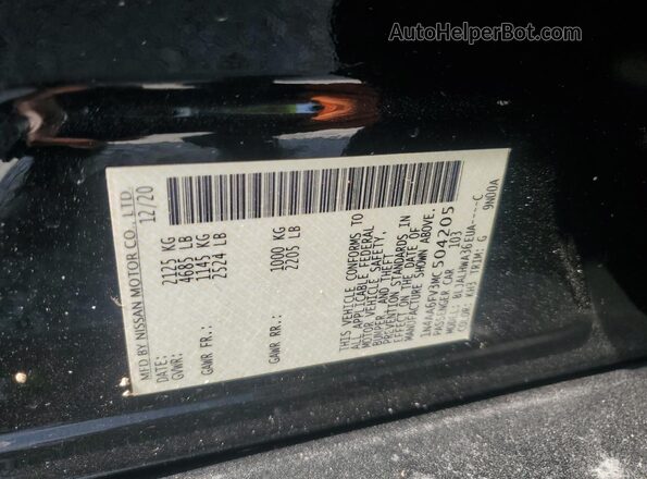 1N4AA6FV3MC504205 2021 NISSAN MAXIMA PLATINUM Black ძრავის განყოფილების ხედი