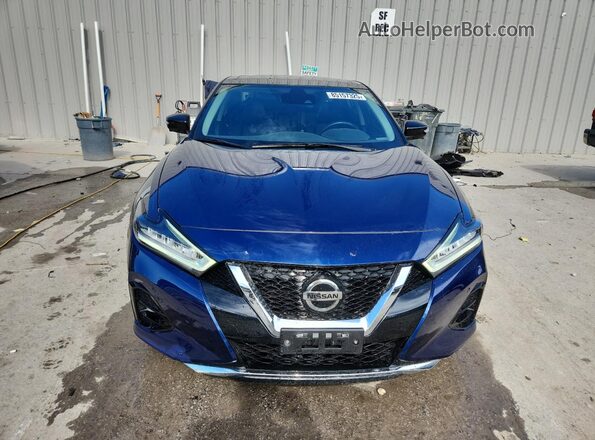 1N4AA6FV7MC511481 2021 NISSAN MAXIMA PLATINUM Blue წინა ხედი