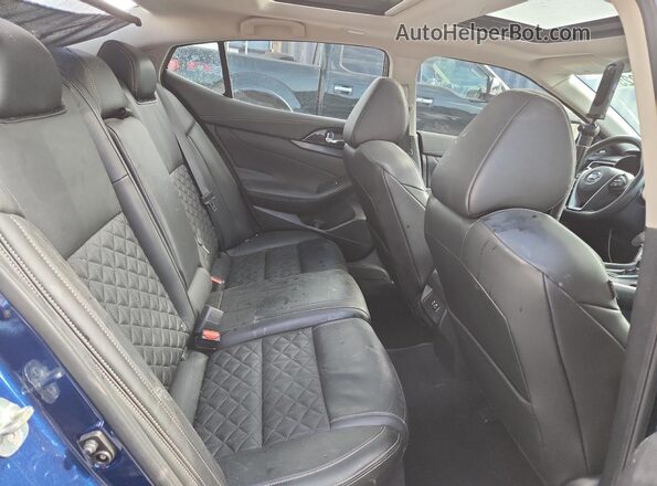 1N4AA6FV7MC511481 2021 NISSAN MAXIMA PLATINUM Blue უკანა სავარძლების ხედი
