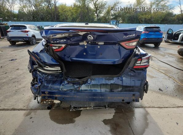 1N4AA6FV7MC511481 2021 NISSAN MAXIMA PLATINUM Blue უკანა ხედი