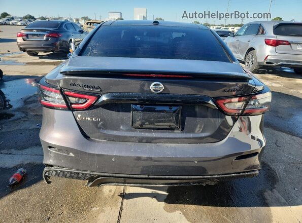 1N4AA6FVXMC505545 2021 NISSAN MAXIMA PLATINUM Gray Rear view