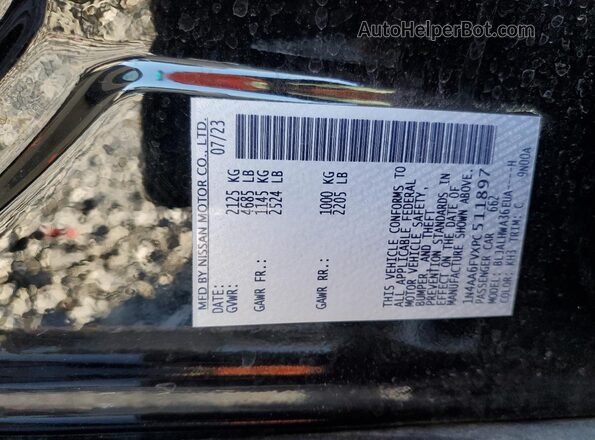 1N4AA6FVXPC511897 2023 NISSAN MAXIMA PLATINUM Золотой Вид подкапотного пространства