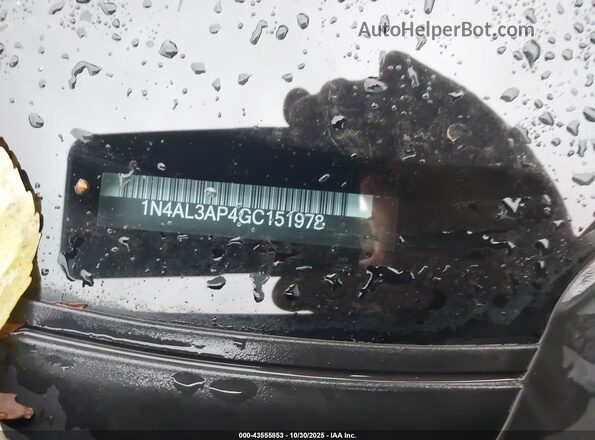 1N4AL3AP4GC151978 2016 NISSAN ALTIMA Black Սարքավորումների վահանակի տեսք